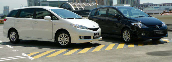 Toyota Wish vs Mazda Premacy: Low-Budget MPVs compared in Space and Fuel Cost.